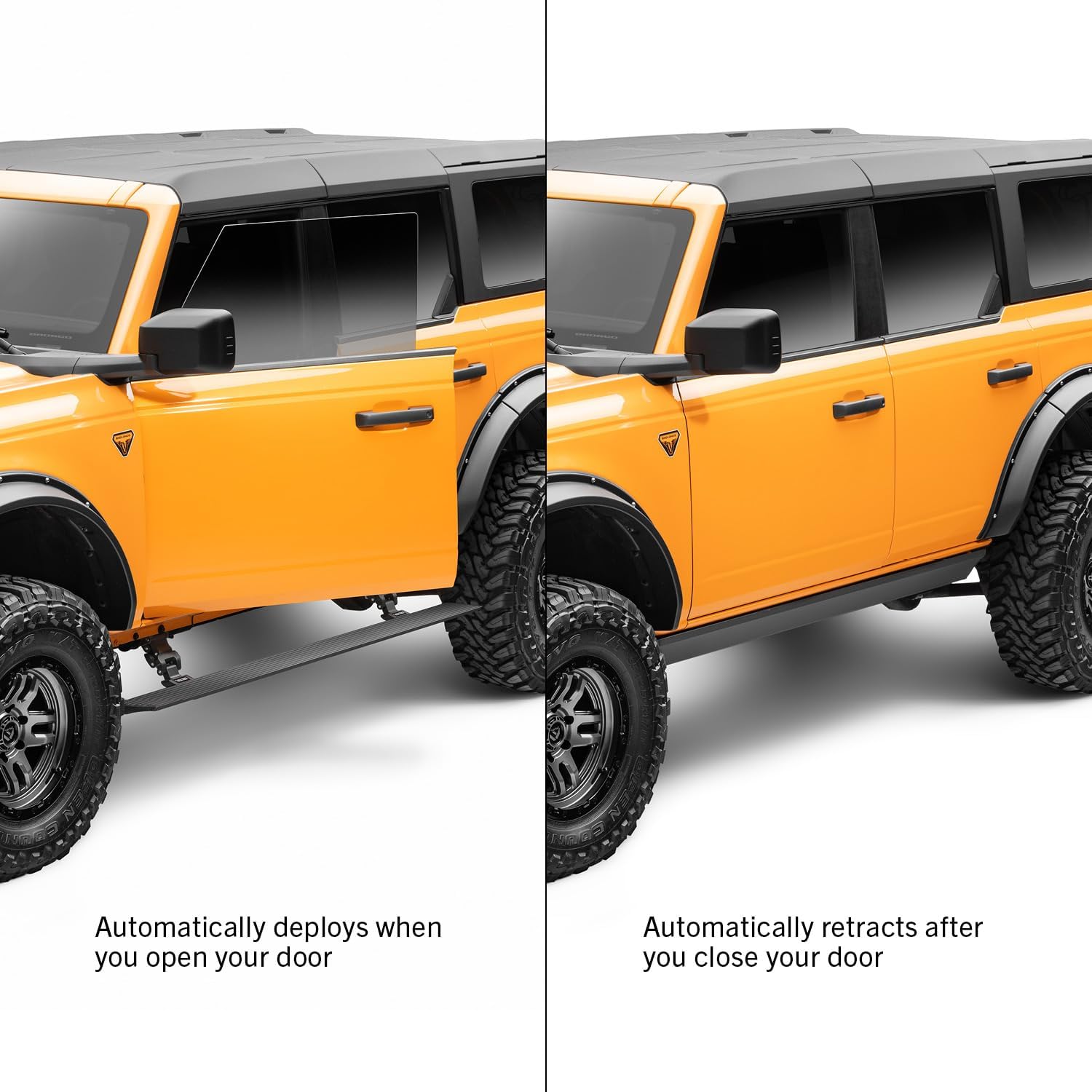 希少◎TOYOTA 新型ハイラックス GUN125用 電動サイドステップ パワー